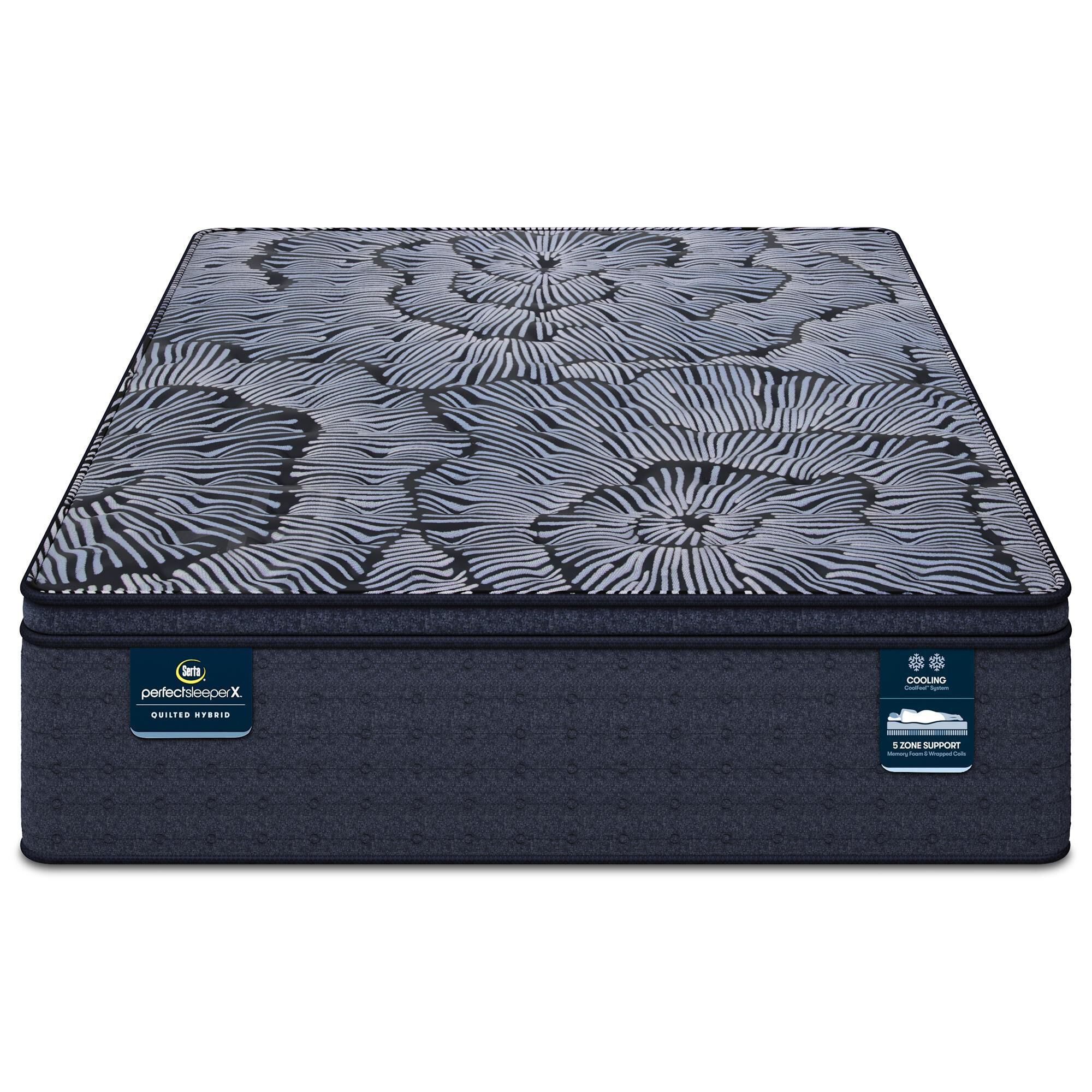 Serta Knox Firm Queen Mattress with High Profile Box Spring
