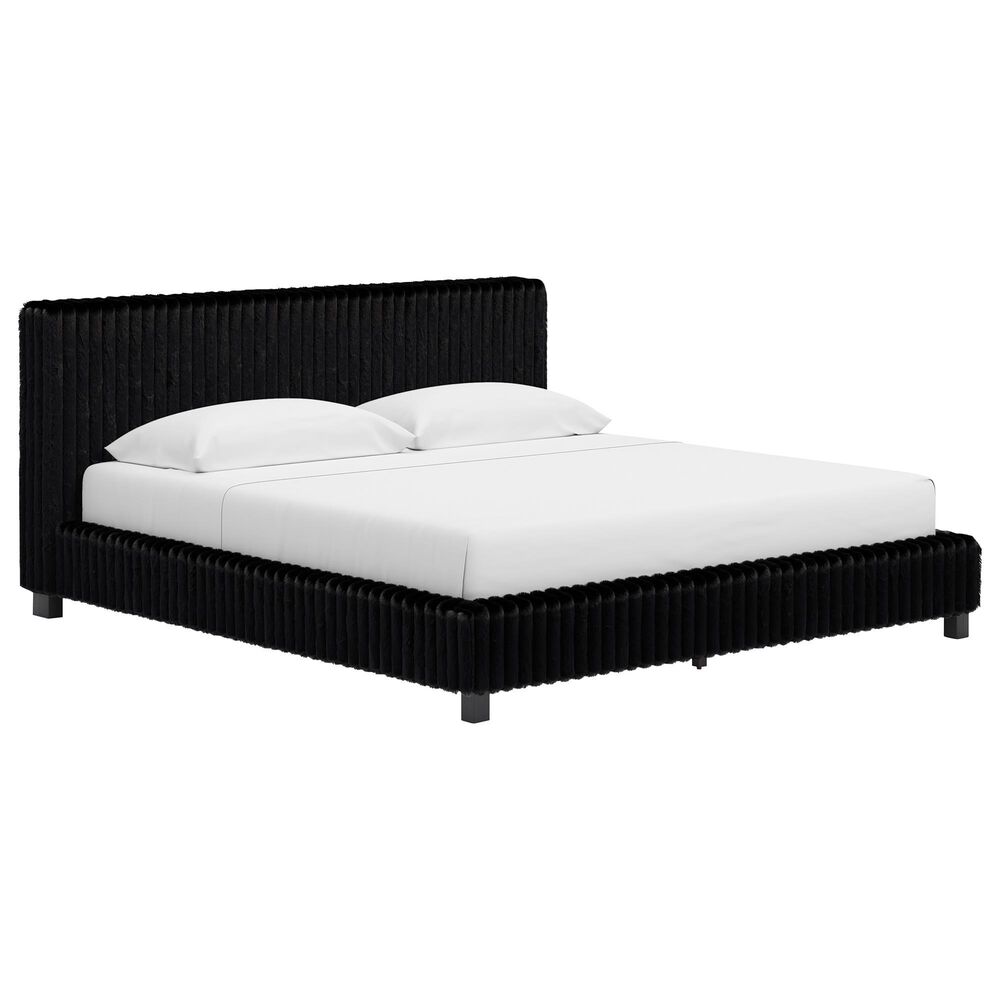 Ashley Zuraleus 5-Piece King Platform Bedroom Set in Matte Black, , large