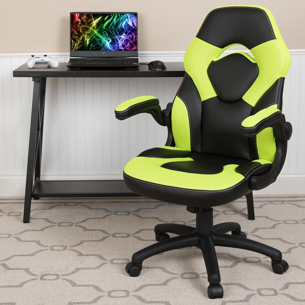 Flash Furniture X10 Gaming Chair in Green, , large
