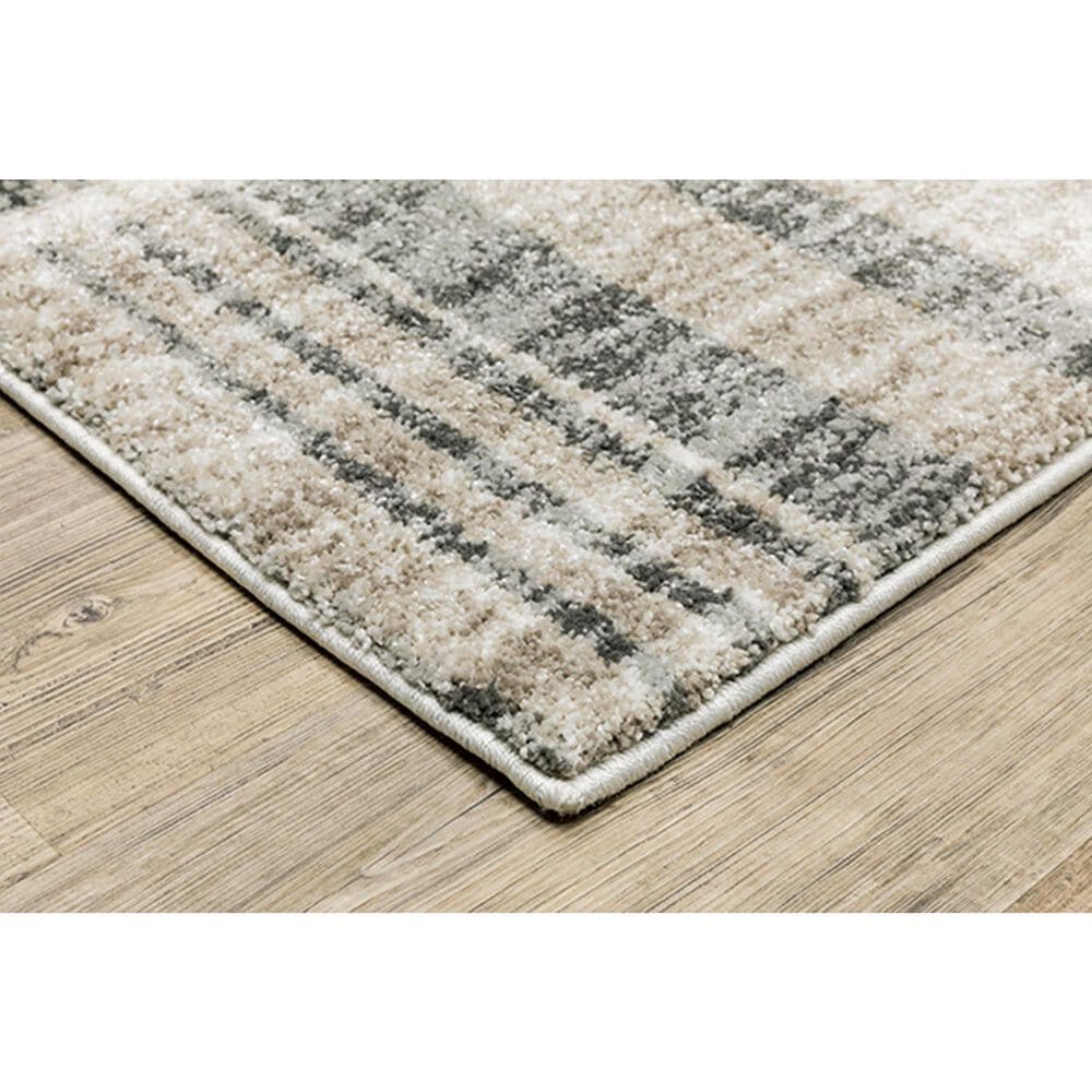 Oriental Weavers Cambria Faded Stripes 6&#39;7&quot; x 9&#39;6&quot; Beige Area Rug, , large