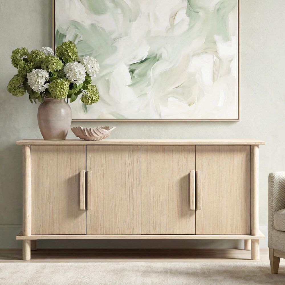 Jennifer Taylor Home Milo 4-Door Sideboard in Light Natural Cerused, , large