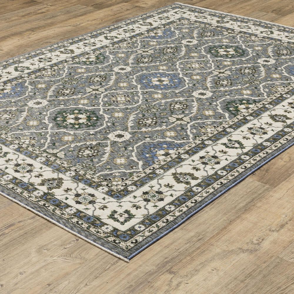 Oriental Weavers Hastings HA07H 5&#39;3&quot; x 7&#39;6&quot; Blue Area Rug, , large