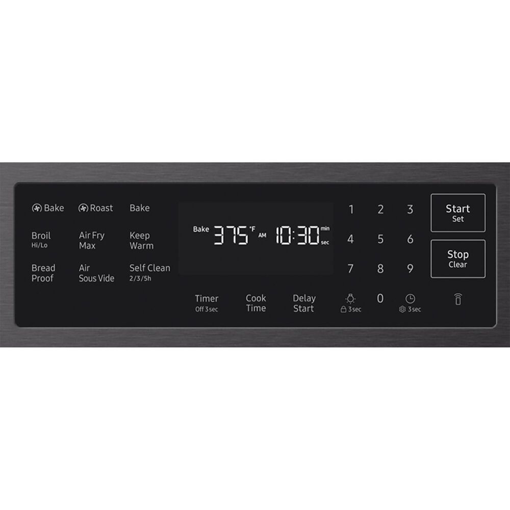Samsung Bespoke 6.0 Cu. Ft. Smart Slide-In Gas Range with True Convection in Matte Black Steel, , large
