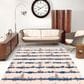 Radici USA Dora 10" x 14" White and Ivory Area Rug, , large
