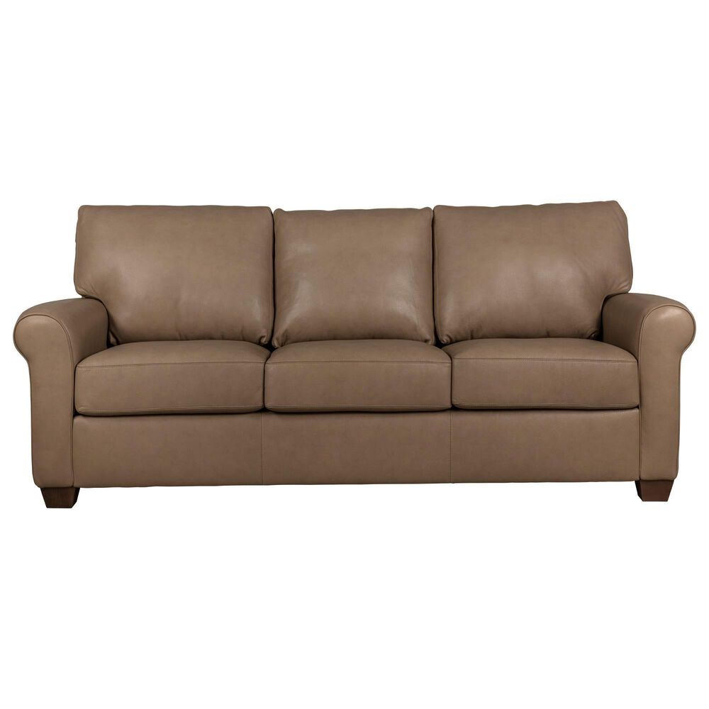 American Leather Sutton Stationary Sofa and Loveseat Set in Titan Champagne, , large