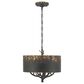 Golden Lighting Arboreal 4-Light Pendant in Antique Black, , large