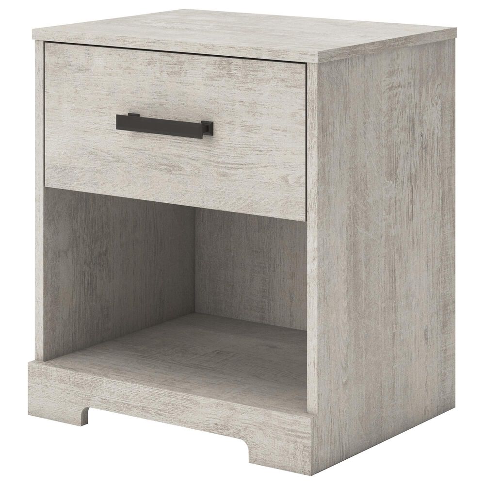 Ashley Shawburn 1-Drawer Nightstand in Light Gray, , large