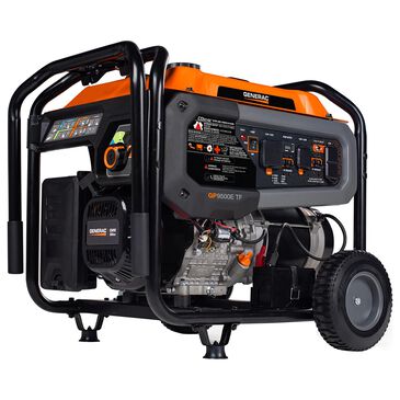 Generac GP9500E Portable Generator in Orange and Black, , large