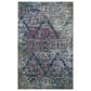 Safavieh Aria Damask 4" x 6" Blue and Multicolor Area Rug, , large