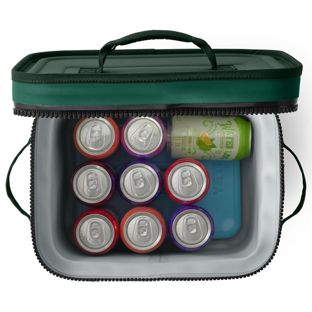 YETI Hopper Flip 12 Soft Cooler in Black Forest Green, , large