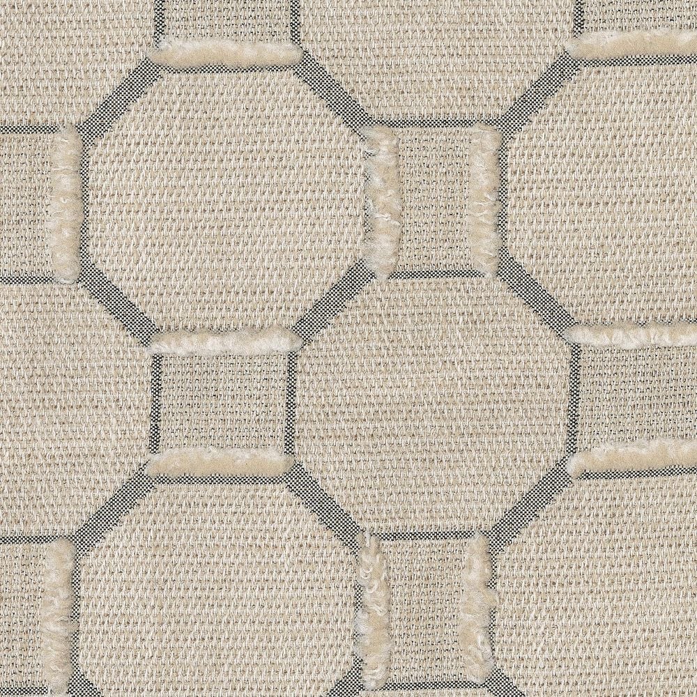 Ashley Ocean Beach Stationary Loveseat with Cushions in Gray, , large