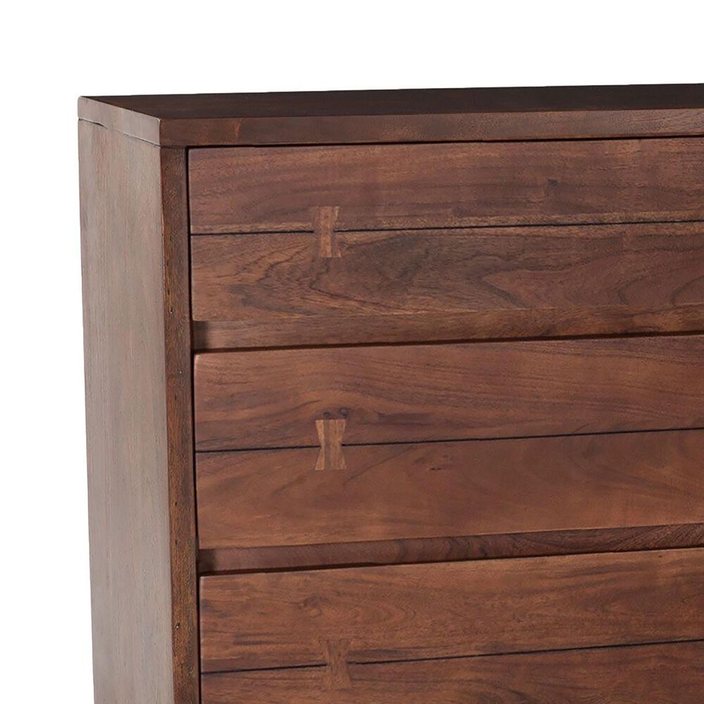 Home Trends &amp; Design Aspen 6-Drawer Dresser in Walnut and Antique Zinc, , large