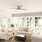 Hunter Dempsey Low Profile 52" Ceiling Fan with Lights in Matte Silver, , large