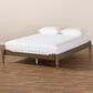 Baxton Studio Laure Full Platform Bed Frame in Weathered Grey, , large