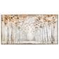 Maple and Jade 31" x 58" Canvas Forest Landscape Framed Wall Art in Gray, Gold and Brown, , large