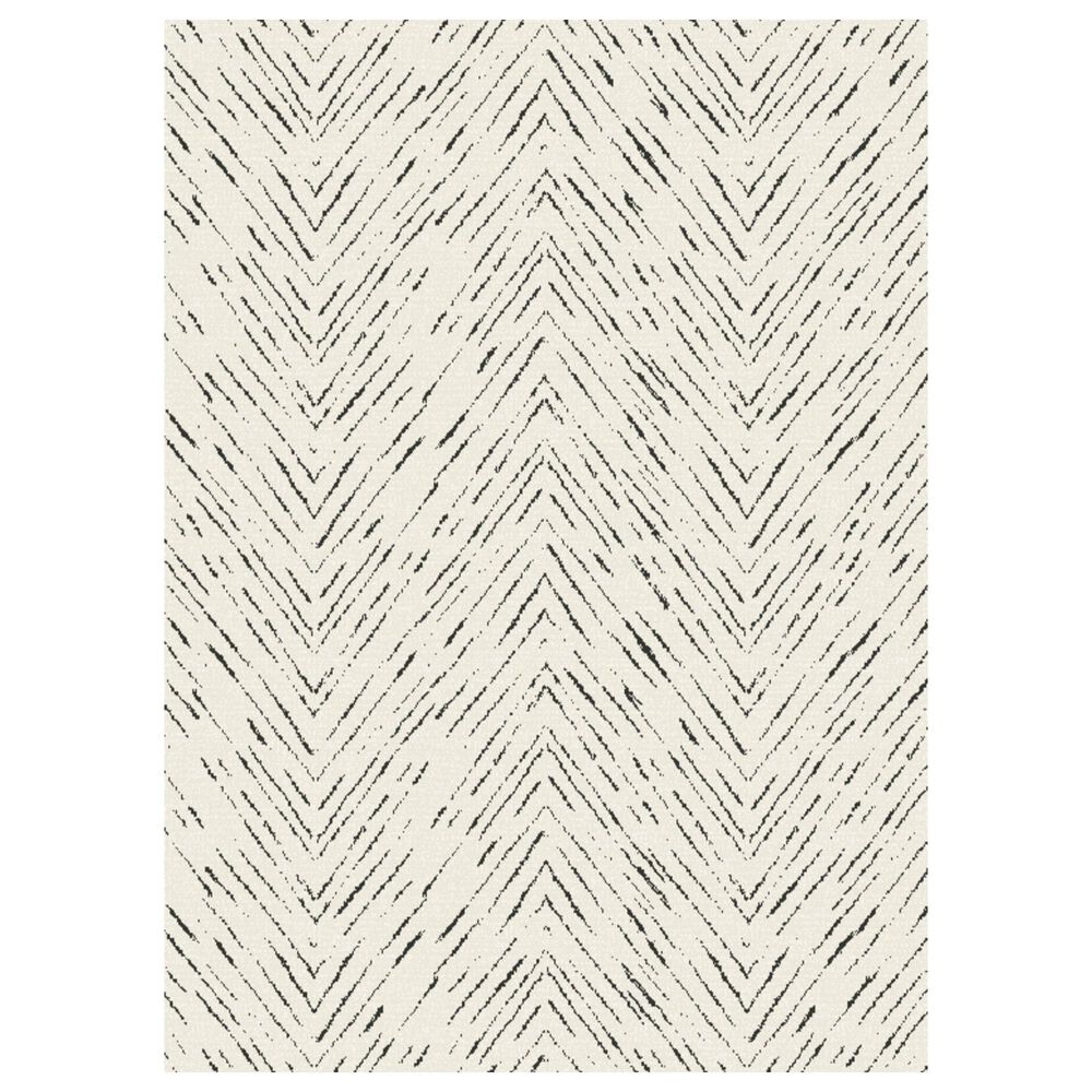 Balta Rugs Felicia Chevron 5"3" x 7" Cream Area Rug, , large