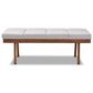 Baxton Studio Larisa Accent Bench in Grayish Beige, , large