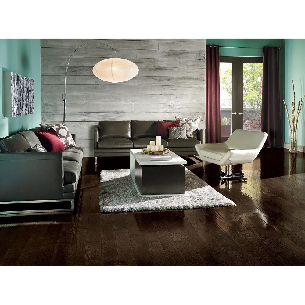 Hartco Prime Harvest Blackened Brown 3&quot; Oak Engineered Hardwood, , large
