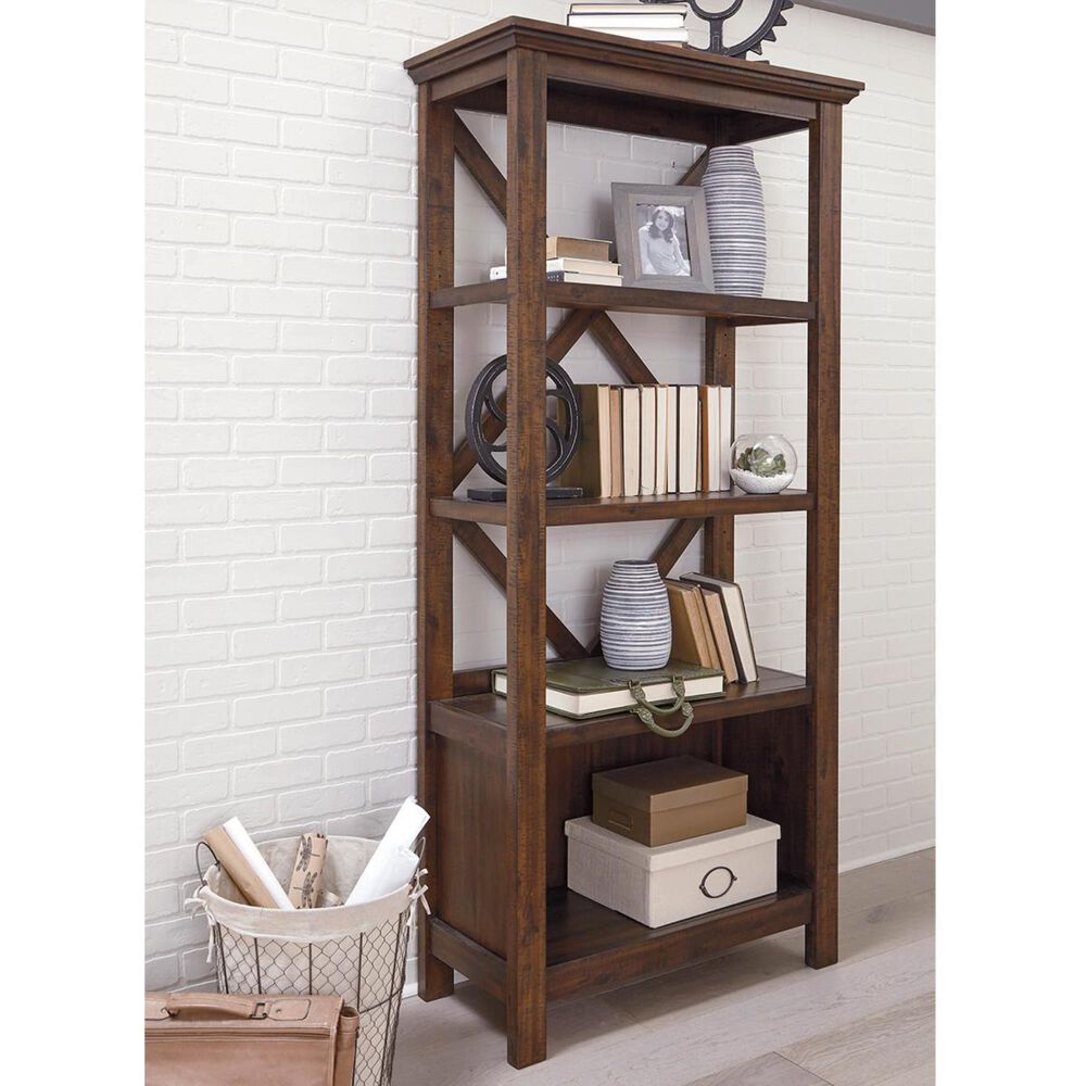 Signature Design by Ashley Baldridge Large Bookcase in Rustic Brown