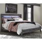 Ashley Baystorm King LED Panel Bed in Smoke Gray, , large