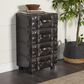 Maple and Jade 4-Drawer Room Chest with Buckle Strap and Stud Detail in Black, , large