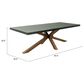 Zuo Modern Suan 95" Rectangular Dining Table Gray and Natural - Table Only, , large