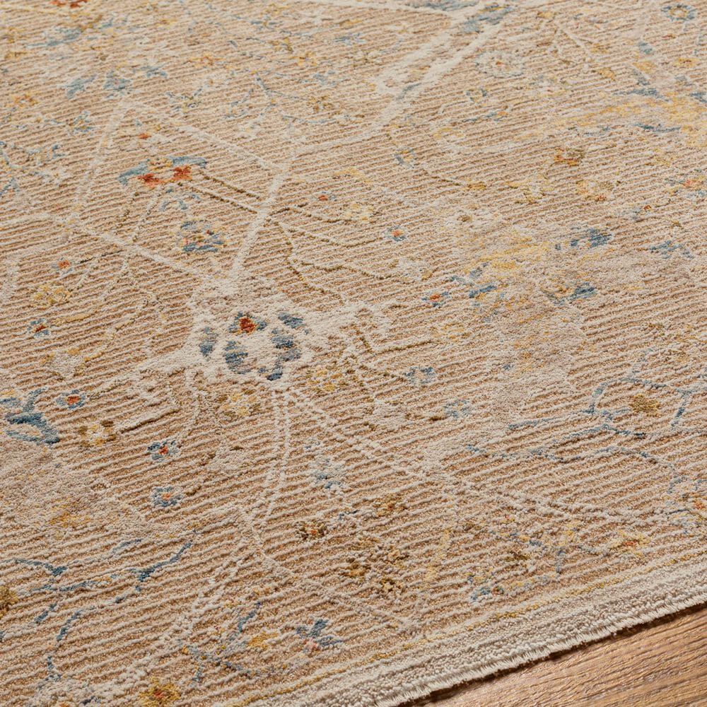 Surya Reina Light Brown, Tan, Denim, Rust, Olive, Light Gray, Cream and Mustard 9&#39; x 12&#39;2&quot; Area Rug, , large