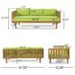 Hearth and Haven Claremont Outdoor Sofa Daybed in Green, , large