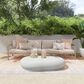 Linon Home Decor Teagon Outdoor Loveseat with Beige Cushions in Natural (Set of 2), , large