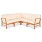 Hearth and Haven Perla 5-Piece Outdoor Sectional in Cream, , large