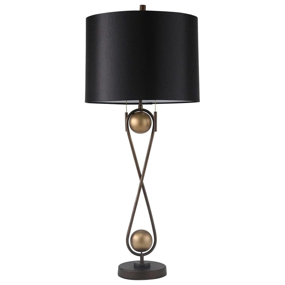 Sagebrook Home 33" Table Lamp in Black and Copper, , large