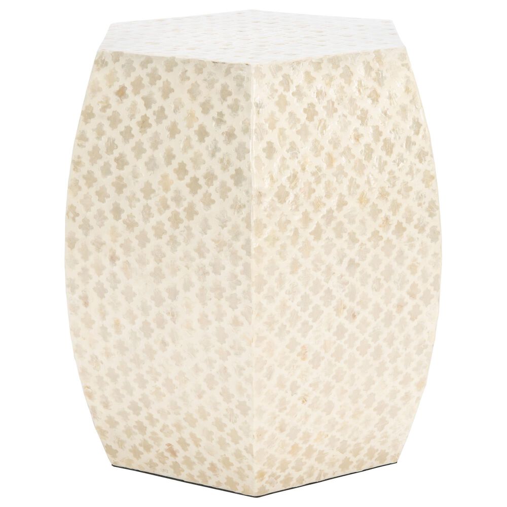 Safavieh Jordie Accent Table in White, , large