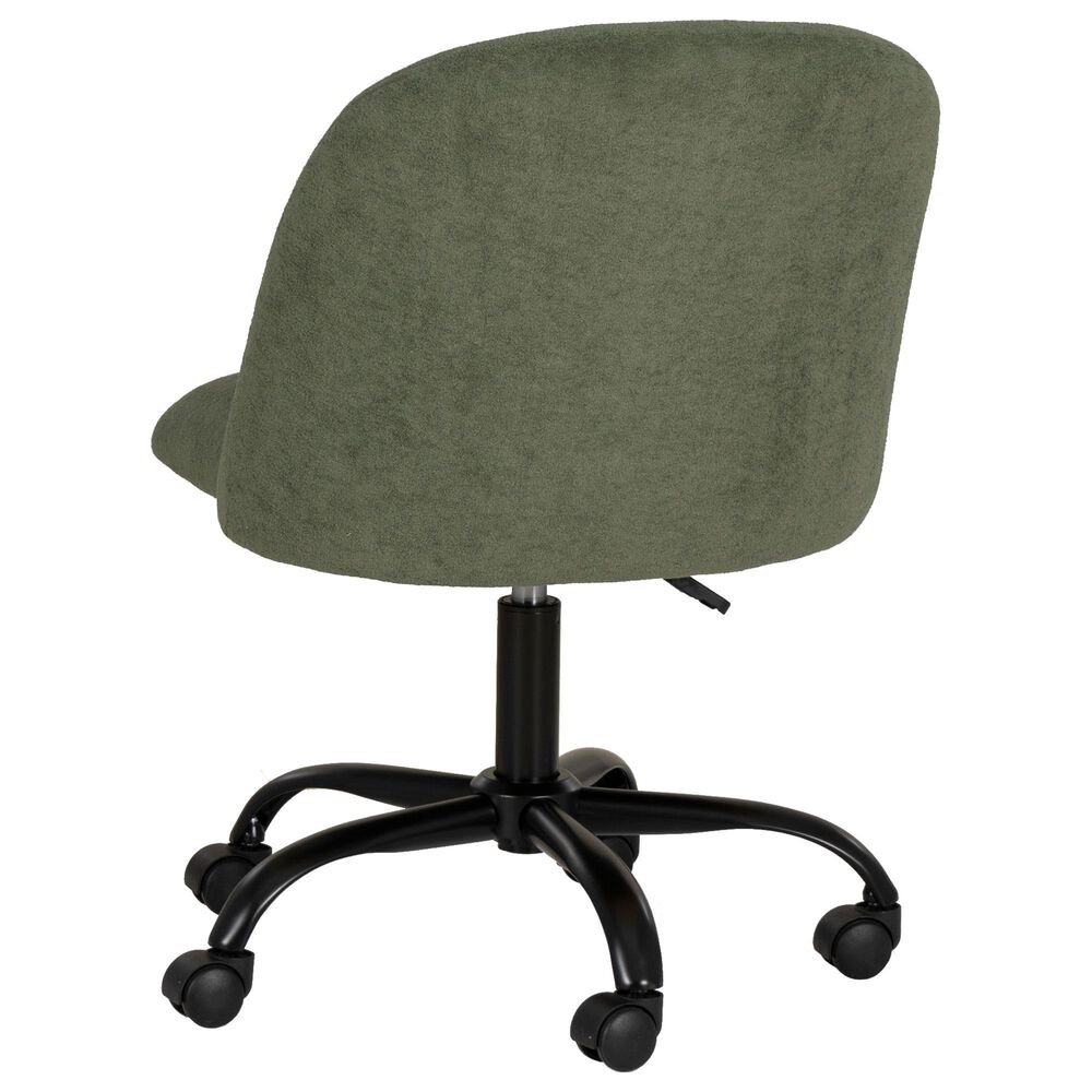 Linon Home Decor Skyla Swivel Office Chair in Green, , large