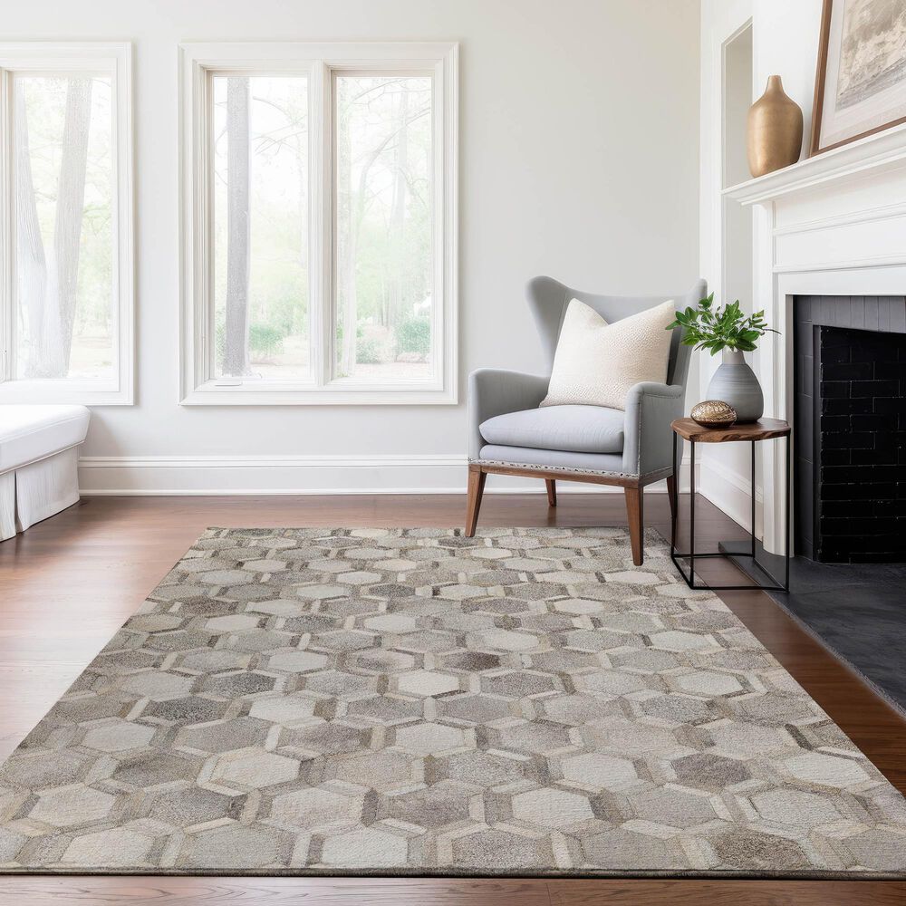 Dalyn Rug Company Bozeman BM1 Gray 3&#39; x 5&#39; Area Rug, , large