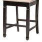 Baxton Studio Reneau Counter Height Pub Chair with Sand Cushion in Espresso Brown (Set of 2), , large