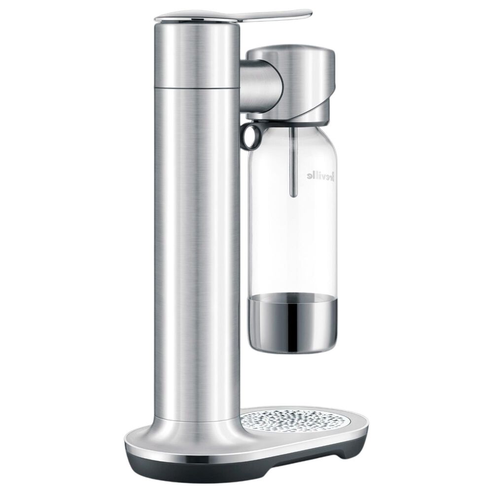 Keystone InFizz Aqua 1-Liter Sparkling Water Carbonation Machine in Brushed Stainless Steel, , large