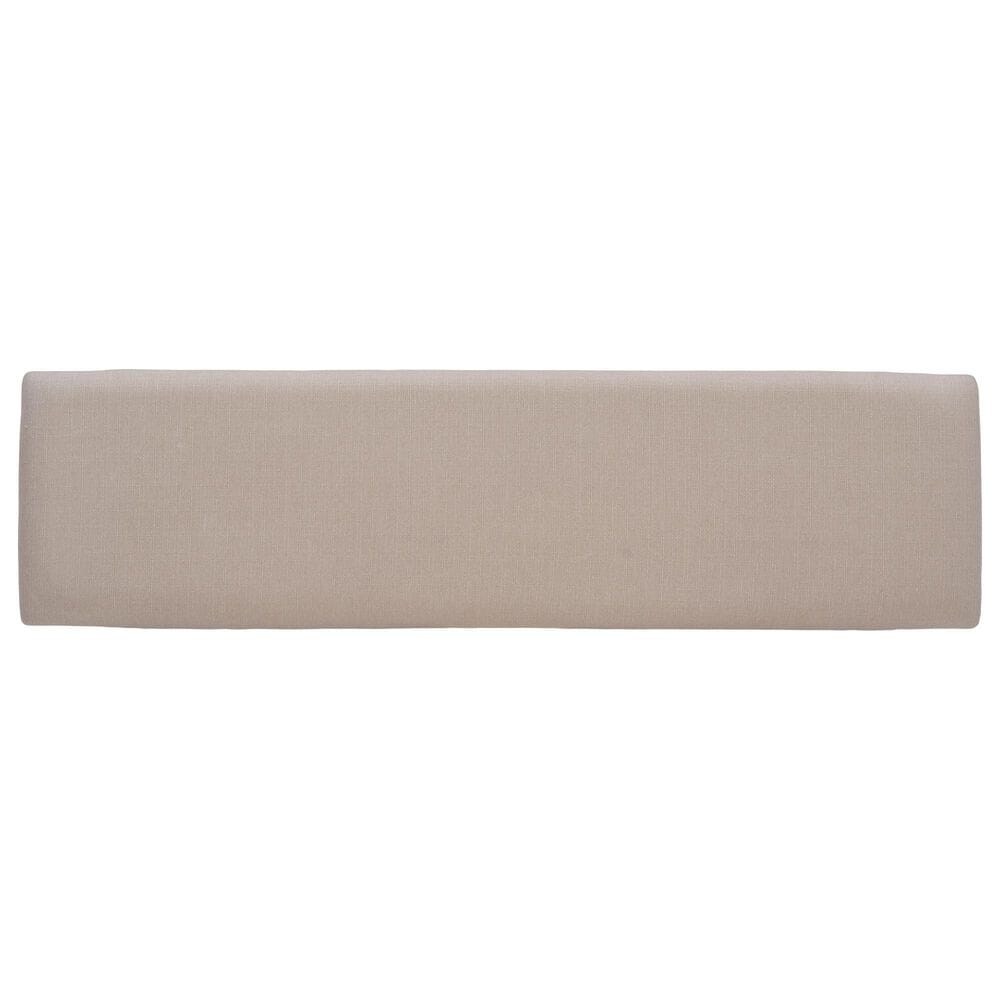 Linon Home Decor Turino Padded Dining Bench in Smokey White, , large