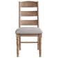 Hawthorne Furniture Highland Ladder Back Side Chair w/Cushion Seat in Rustic Sand Wash, , large