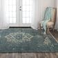RIZZY Belmont BMT990 9" x 12" Blue Area Rug, , large