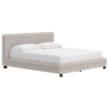 Ashley Zuraleus California King Upholstered Platform Bed in Gray, , large