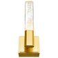 CWI Lighting Greta 5" Integrated LED Wall Light with Handcrafted Glass in Brass, , large