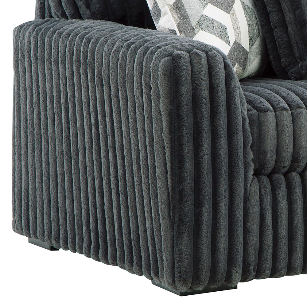 Ashley Midnight-Madness 2-Piece Right Facing Sectional with Chaise in Gunmetal, , large