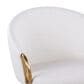 Lumisource Claire Task Chair with White Cushion in Gold, , large