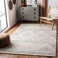 Safavieh Micro-Loop 5" x 8" Ivory and Grey Area Rug, , large
