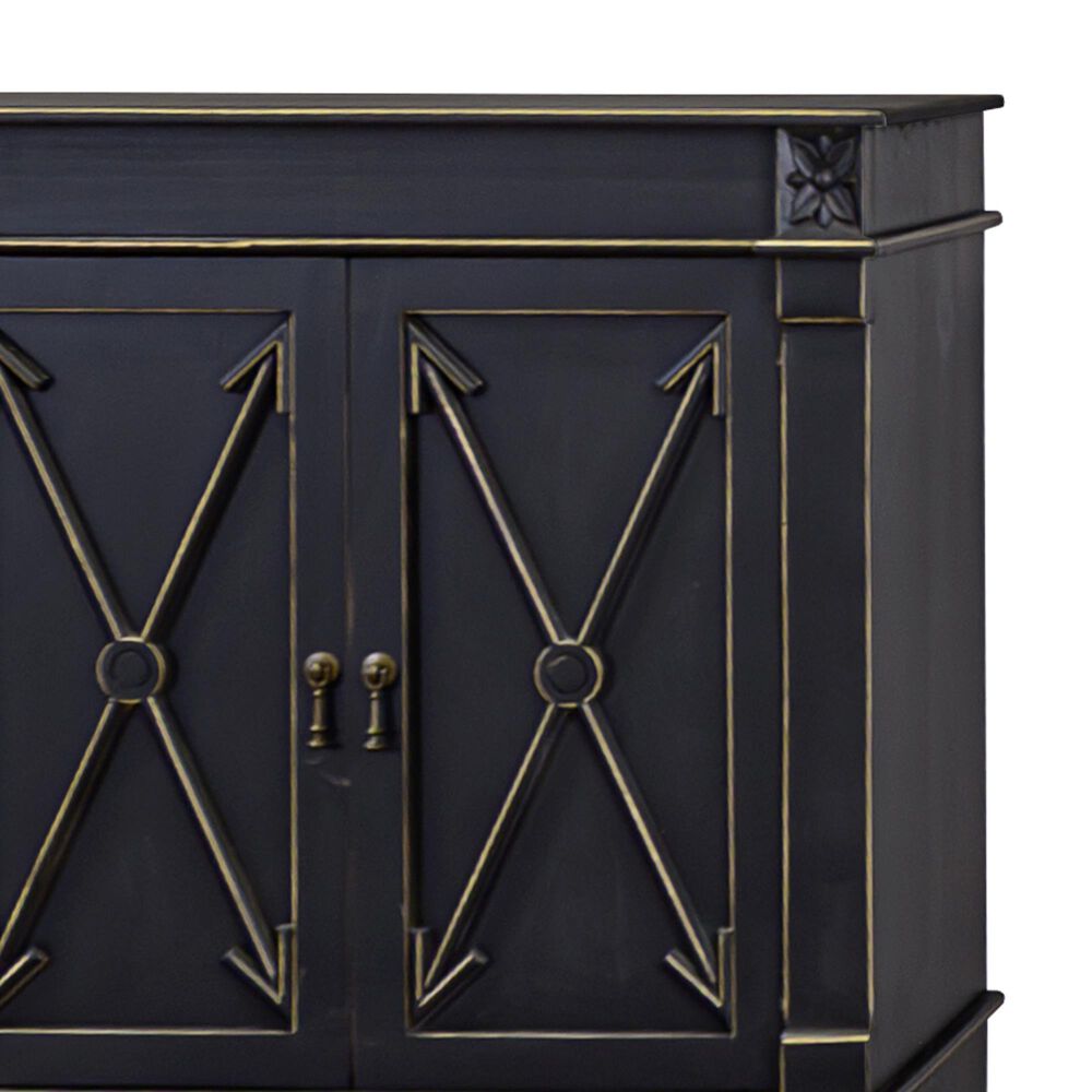 Rustic Root Classic Callison X-Door Console in Golden Black, , large