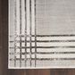 Nourison Desire Geometric 2"3" x 7"6" Grey, Silver and White Runner, , large