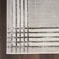 Nourison Desire Geometric 2"3" x 7"6" Grey, Silver and White Runner, , large