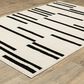 ROW by Oriental Weavers Quinn Striped Beige and Black 2" x 7" Runner, , large