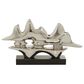 Maple and Jade Porcelain Sculpture in Silver and Black, , large