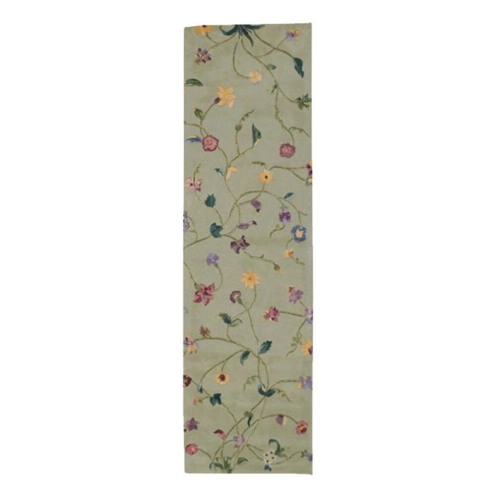 Nourison Julian JL36 2'3" x 8' Light Green Runner, , large